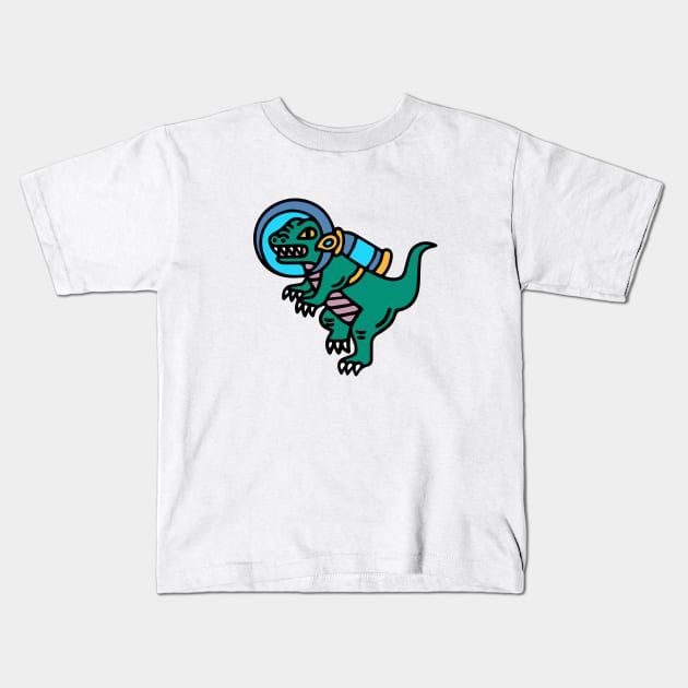 Cute T-Rex Kids T-Shirt by dailycreativo